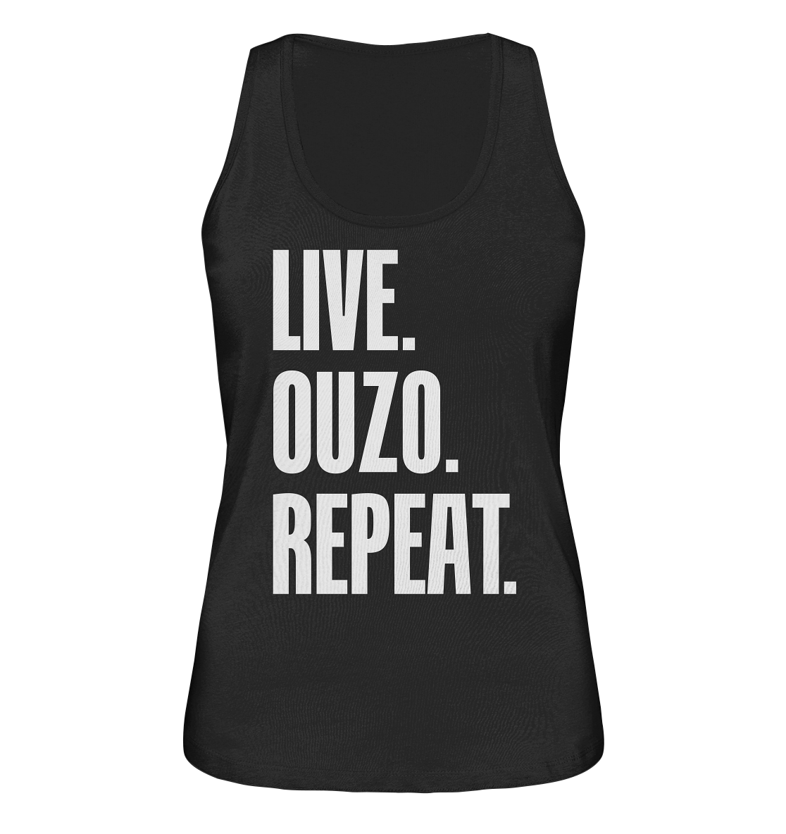 LIVE. OUZO. REPEAT. - Ladies organic tank top