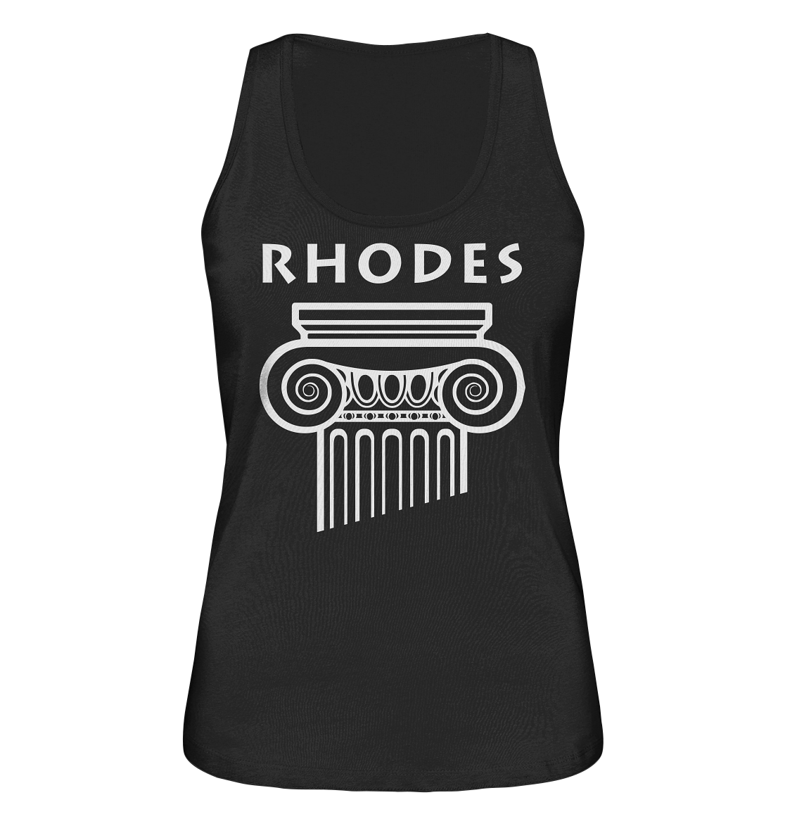 Rhodes Greek Column Head - Ladies Organic Tank Top