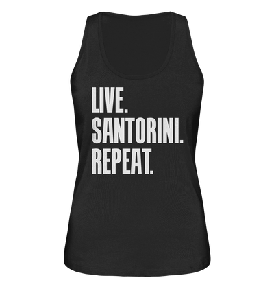 LIVE. SANTORINI. REPEAT. - Ladies organic tank top