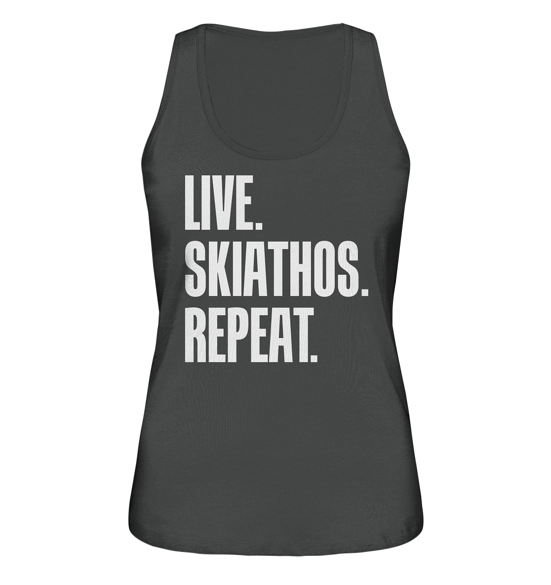 LIVE. SKIATHOS. REPEAT. - Ladies organic tank top