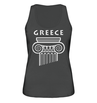 Greece Greek Column Head - Ladies Organic Tank Top