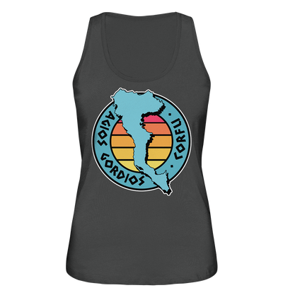 Corfu Agios Gordios Silhouette Stempel farbig - Ladies Organic Tank-Top