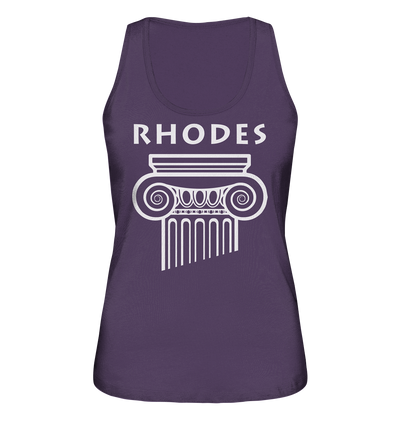 Rhodes Greek Column Head - Ladies Organic Tank Top