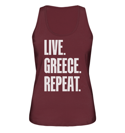 LIVE. GREECE. REPEAT. - Ladies organic tank top