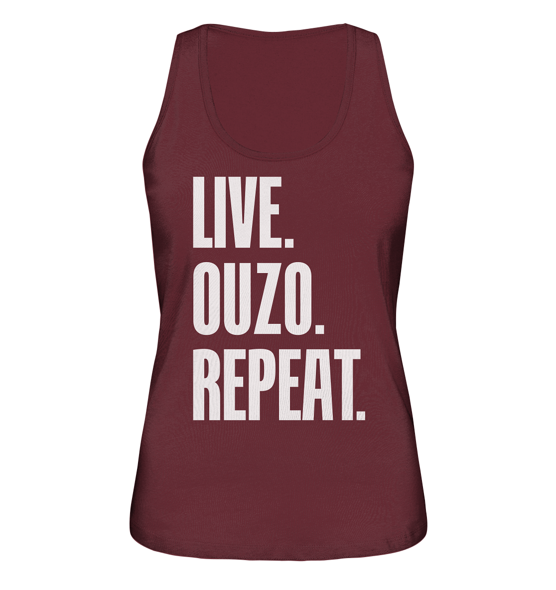 LIVE. OUZO. REPEAT. - Ladies organic tank top