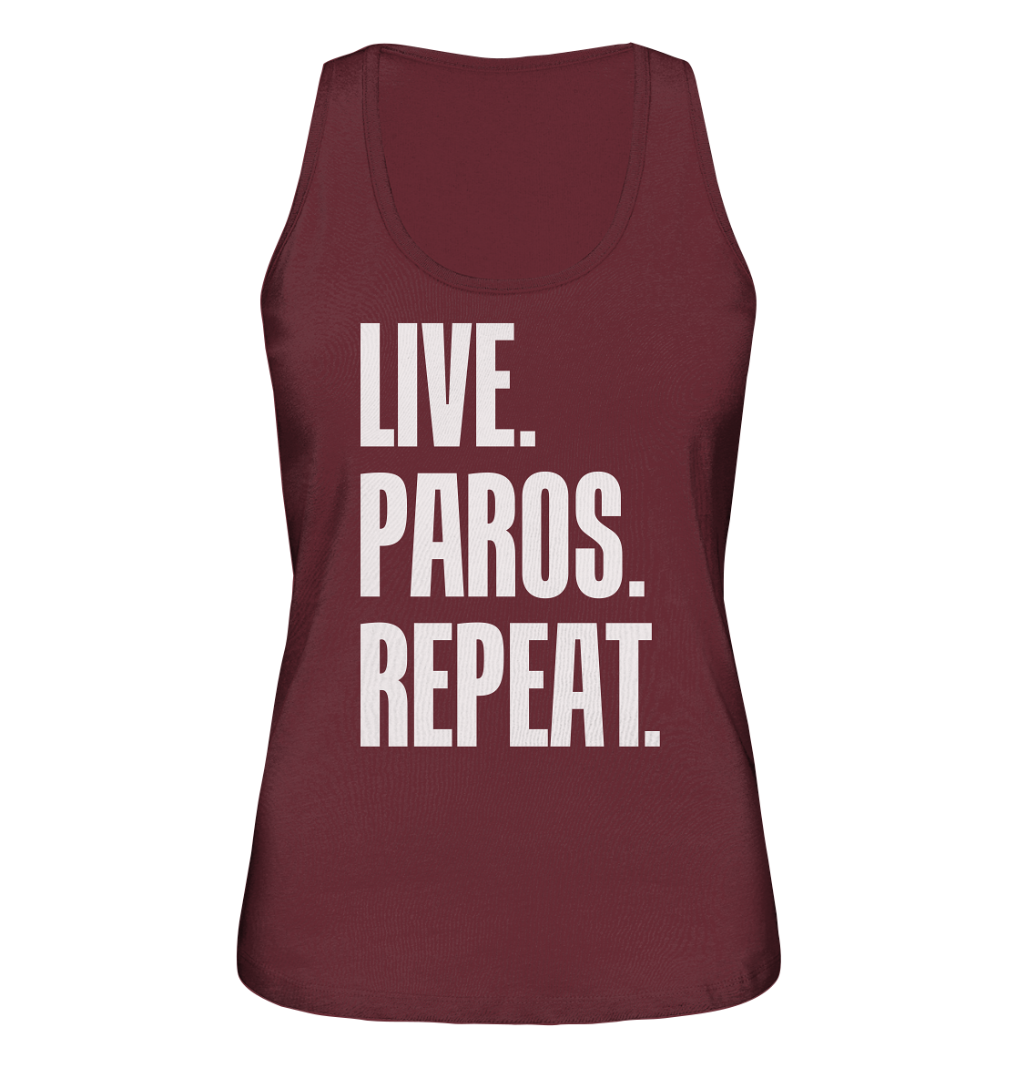 LIVE. PAROS. REPEAT. - Ladies Organic Tank-Top
