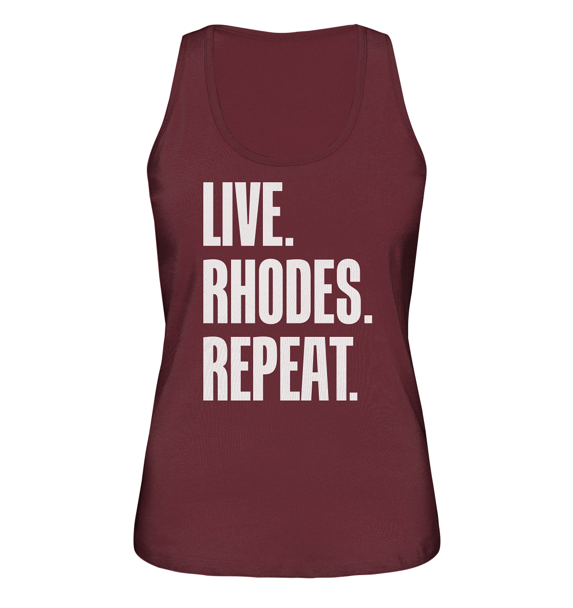LIVE. RHODES. REPEAT. - Ladies organic tank top