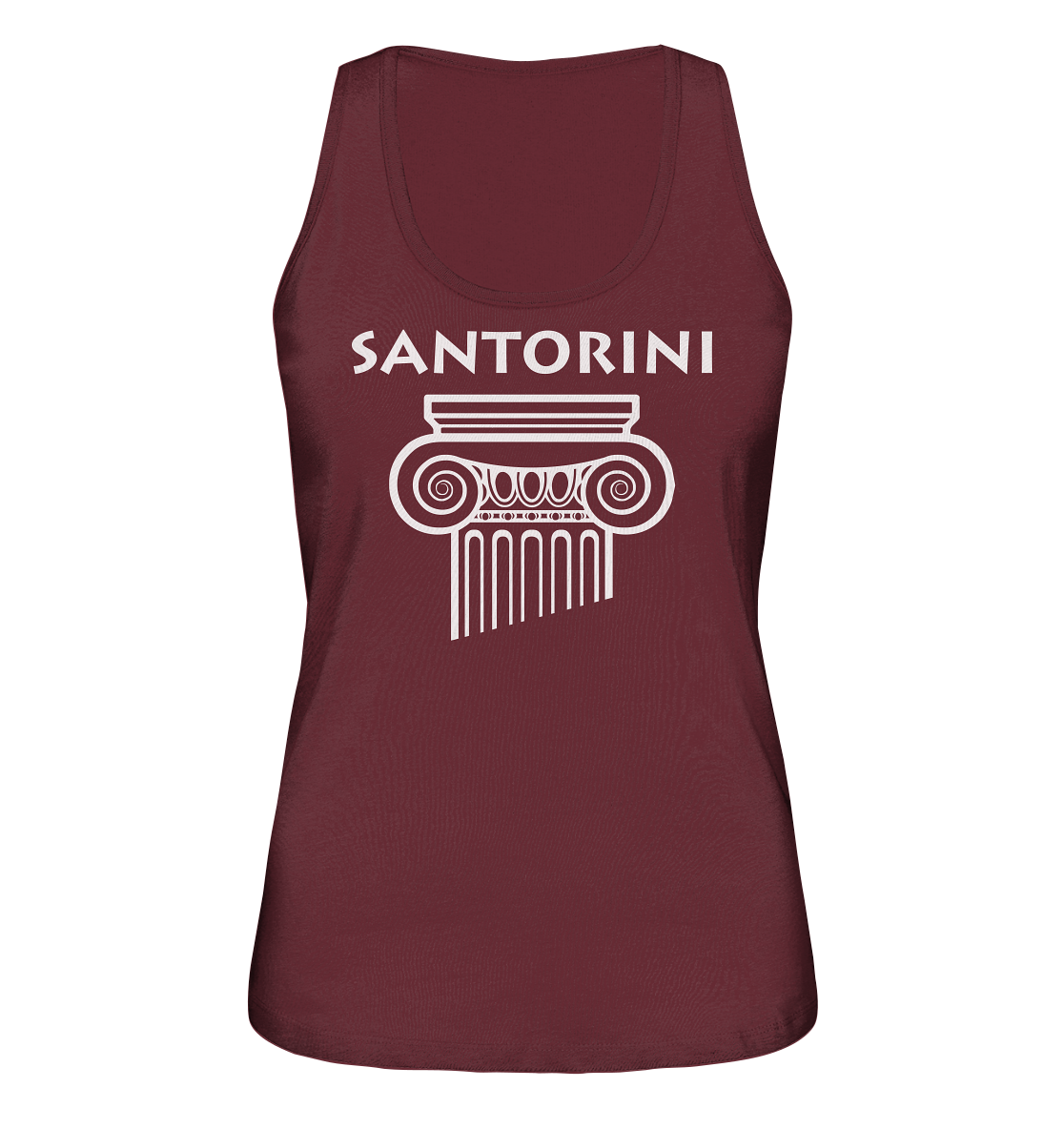 Santorini Griechischer Säulenkopf - Ladies Organic Tank-Top