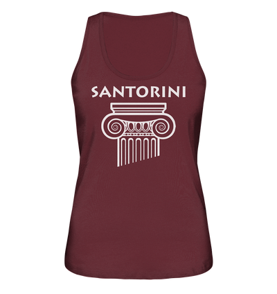 Santorini Greek Column Head - Ladies Organic Tank Top