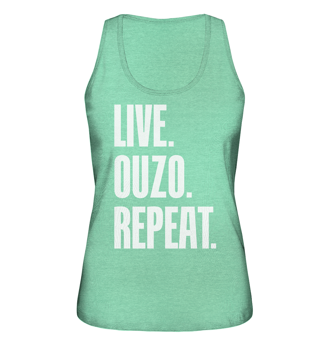 LIVE. OUZO. REPEAT. - Ladies Organic Tank-Top