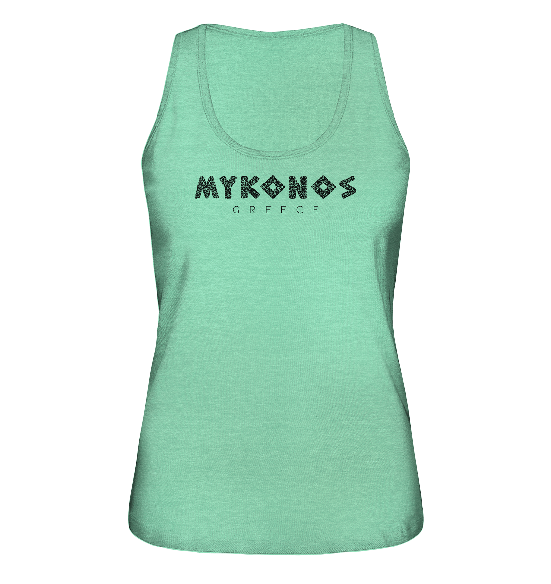 Mykonos Greece Mosaik - Ladies Organic Tank-Top