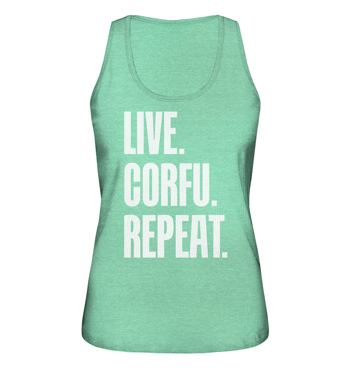 LIVE. CORFU. REPEAT. - Ladies organic tank top
