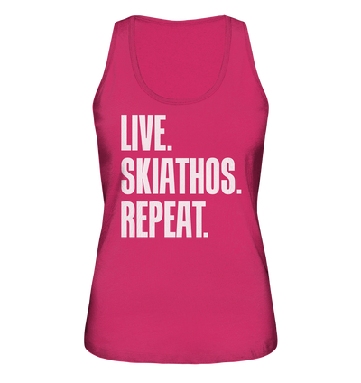 LIVE. SKIATHOS. REPEAT. - Ladies Organic Tank-Top