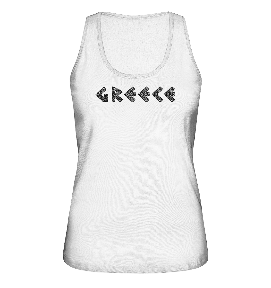 Greece Black Mosaic - Ladies Organic Tank Top