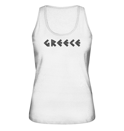 Greece Black Mosaic - Ladies Organic Tank Top