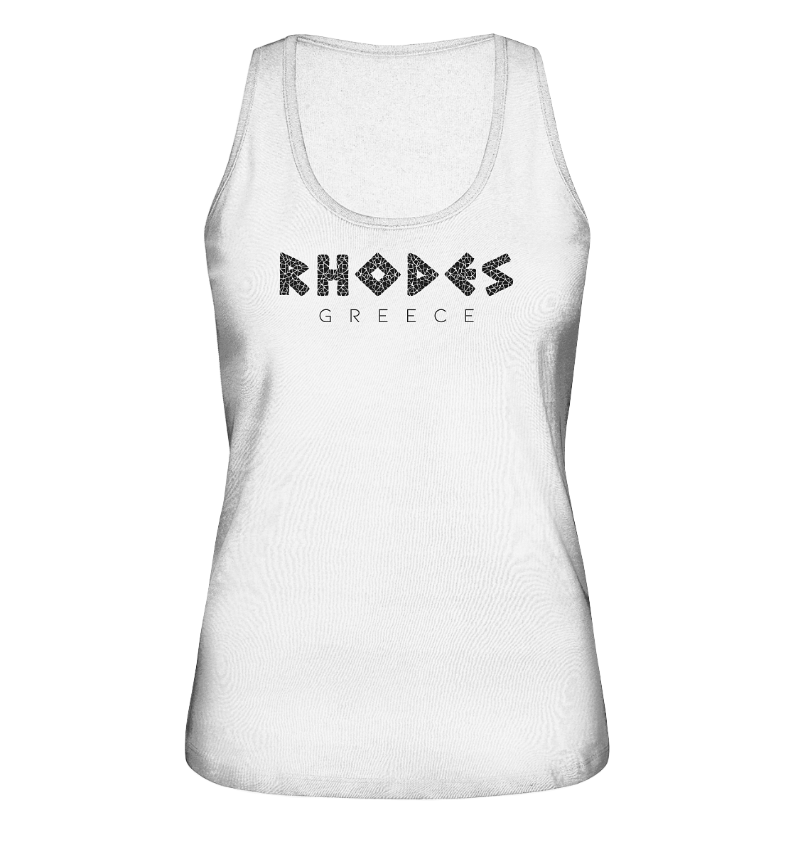 Rhodes Greece Mosaik - Ladies Organic Tank-Top