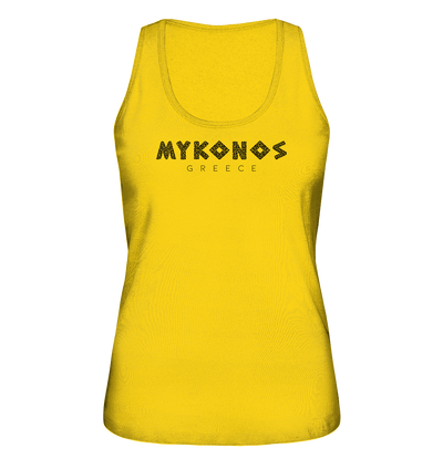 Mykonos Greece Mosaic - Ladies Organic Tank Top