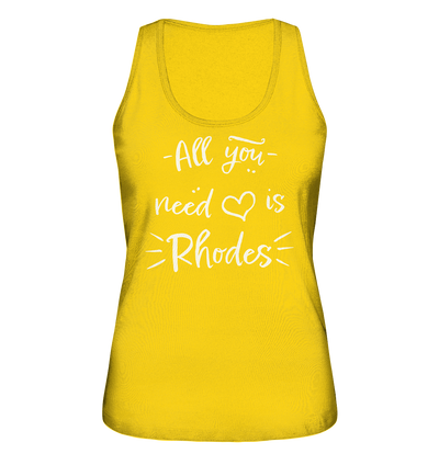 All you need is Rhodes - Ladies Organic Tank Top