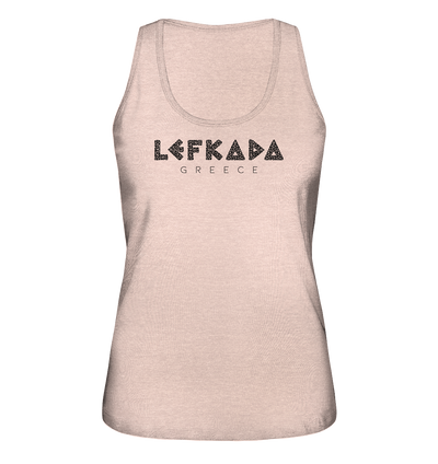 Lefkada Greece Mosaik - Ladies Organic Tank-Top