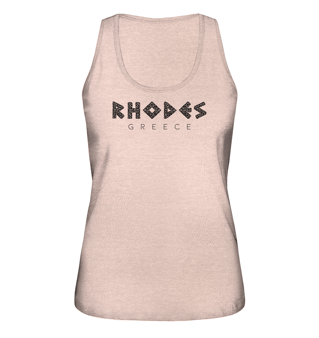 Rhodes Greece Mosaic - Ladies Organic Tank Top