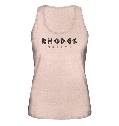 Rhodes Greece Mosaic - Ladies Organic Tank Top