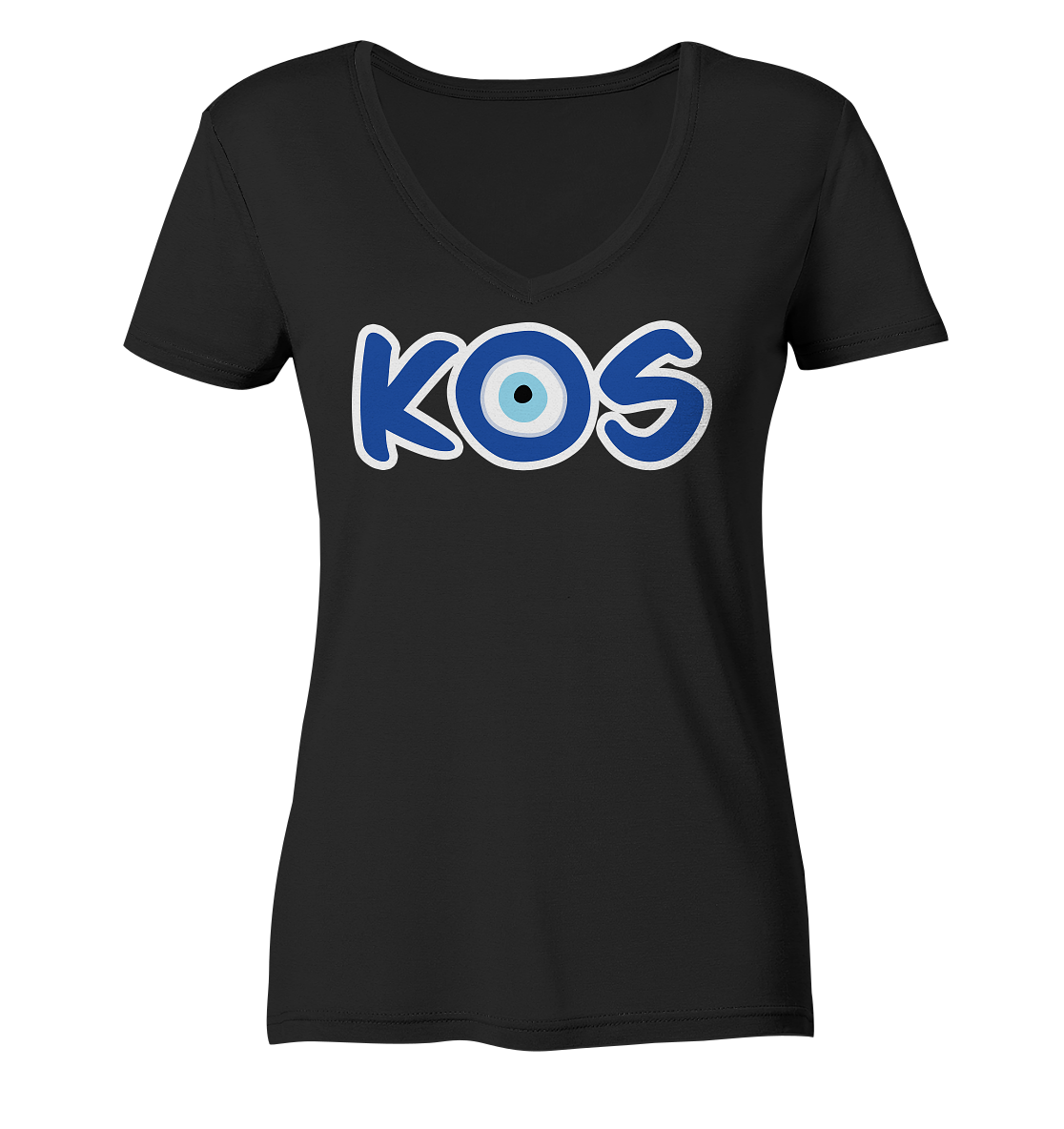 Kos - Nazar Auge - Ladies Organic V-Neck Shirt