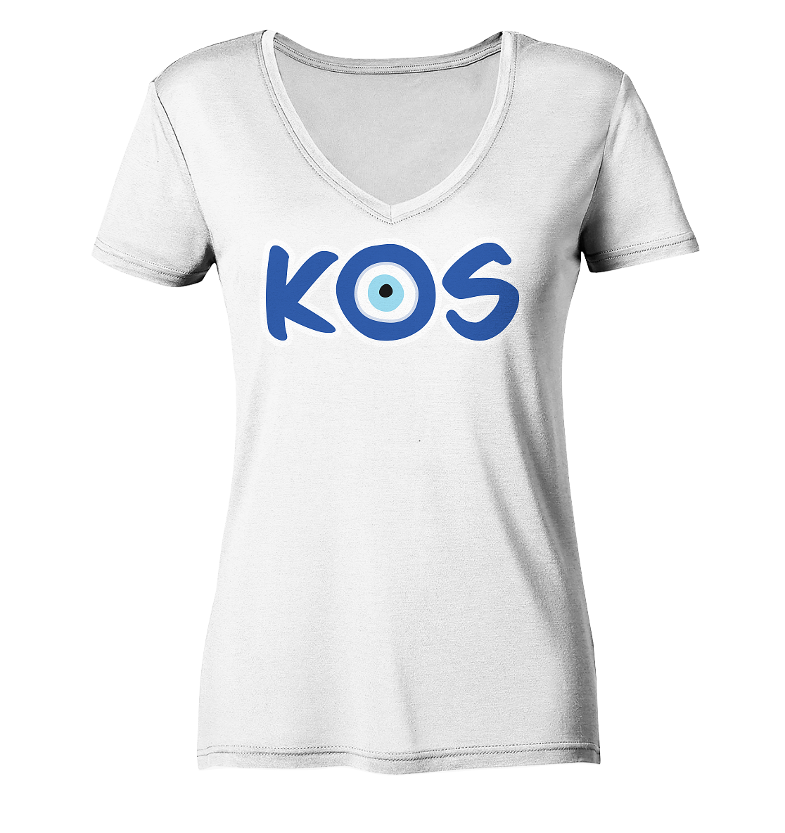 Kos - Nazar Auge - Ladies Organic V-Neck Shirt