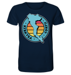 Corfu Kerkyra Silhouette Stamp Colored - Organic Shirt
