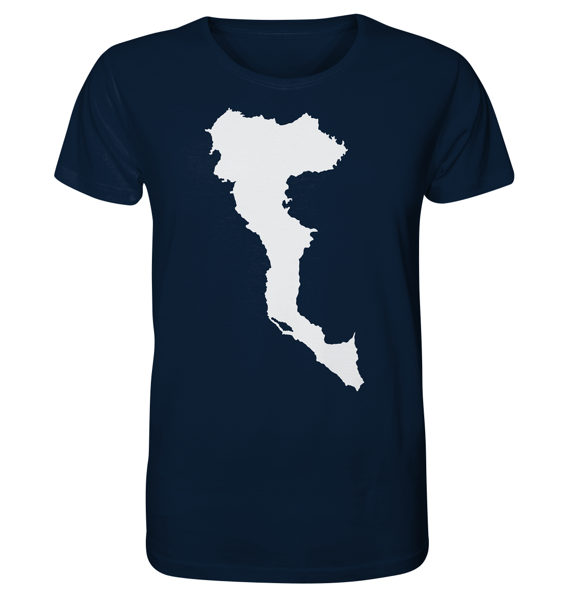 Corfu Insel Silhouette - Organic Shirt
