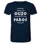 Si je bois de l'Ouzo, je rêve de Paros - Chemise Bio