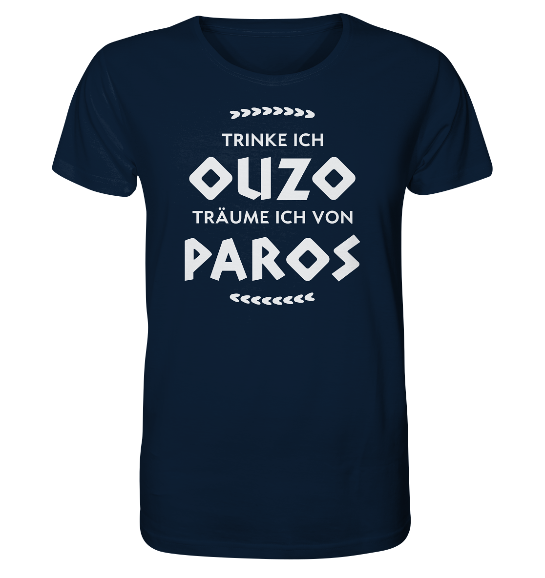 Si je bois de l'Ouzo, je rêve de Paros - Chemise Bio