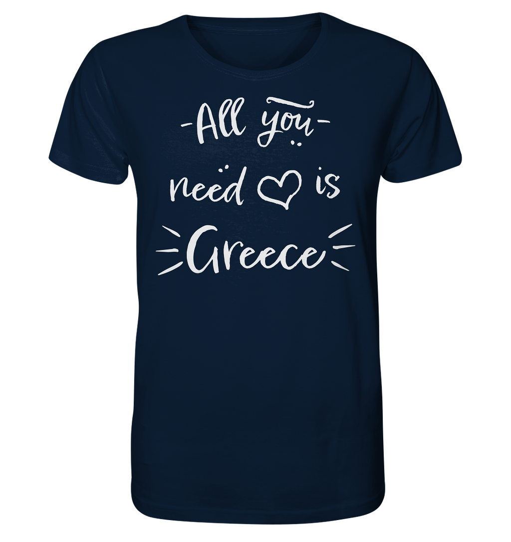 Tout ce dont vous avez besoin c'est de la Grèce - Chemise bio