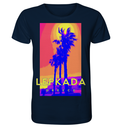 Blue palm trees Lefkada Greece - Organic Shirt