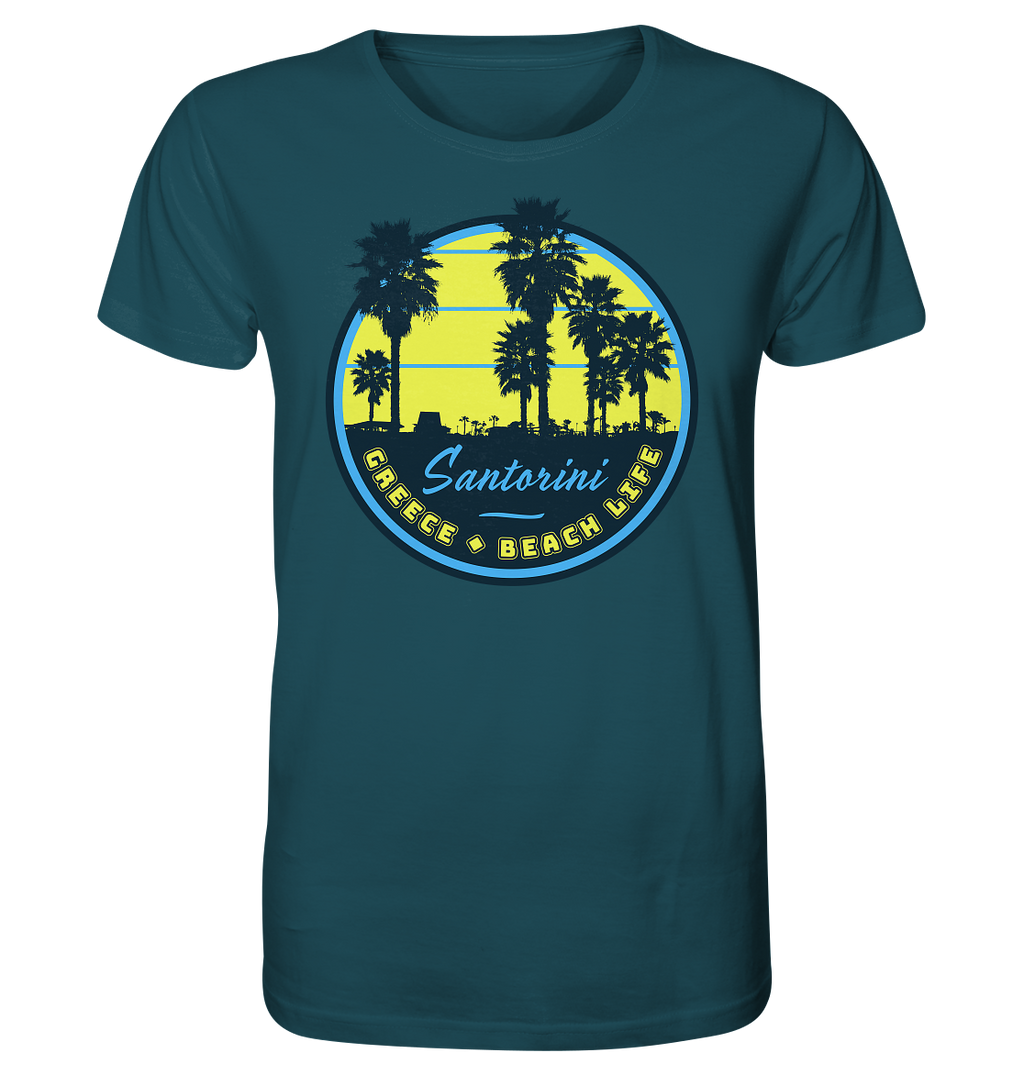 Santorini Greece Beach Life - Organic Shirt