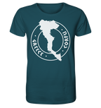 Timbre silhouette de Corfou Grèce - Chemise biologique