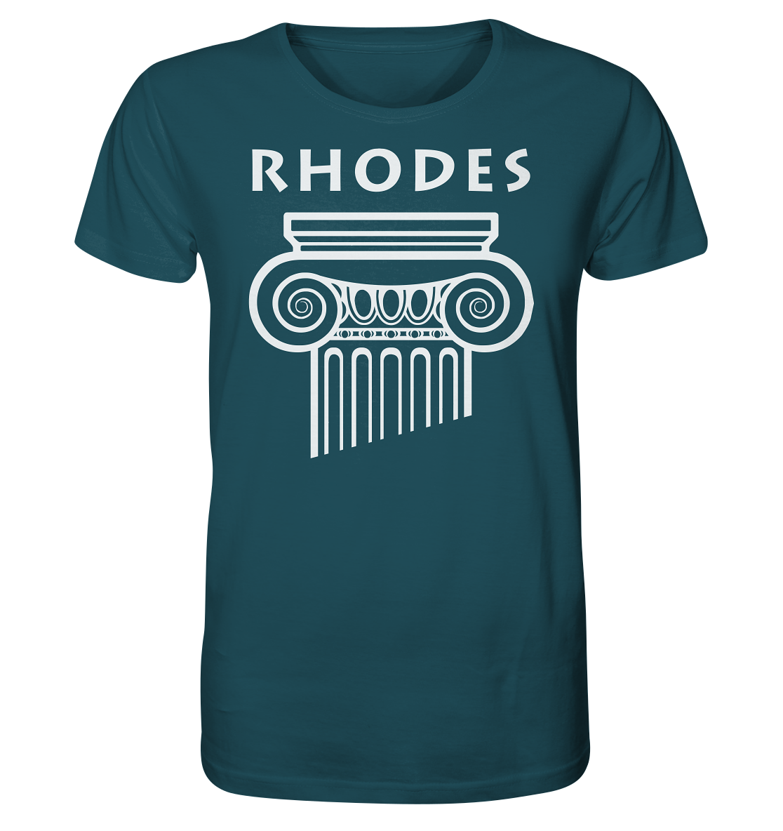Rhodes Griechischer Säulenkopf - Organic Shirt
