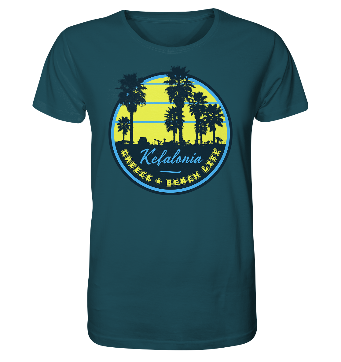 Kefalonia Greece Beach Life - Organic Shirt