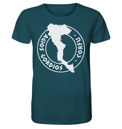 Corfu Agios Gordios Silhouette Stamp - Organic Shirt