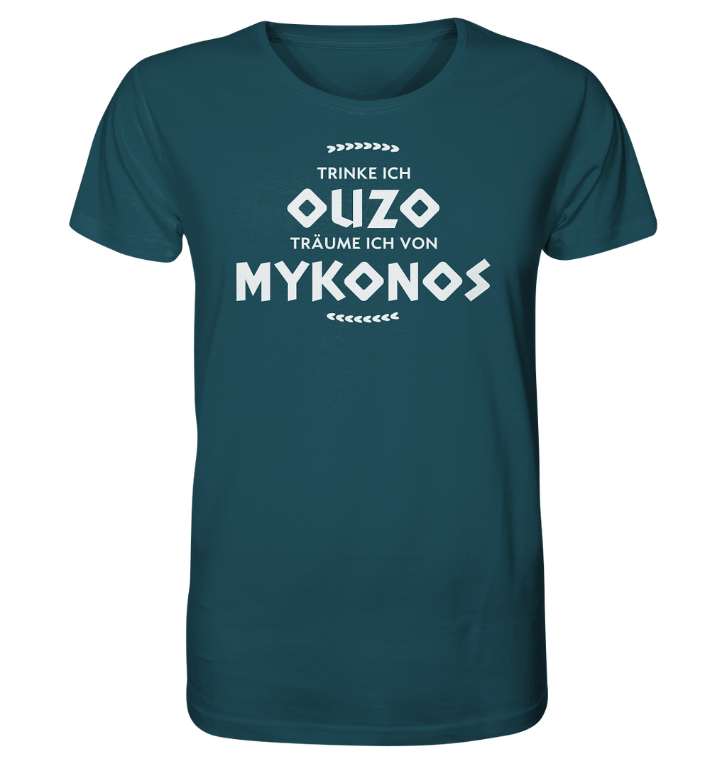 Quand je bois de l'Ouzo, je rêve de Mykonos - Chemise Bio