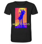 Blue palm trees Mykonos Greece - Organic Shirt