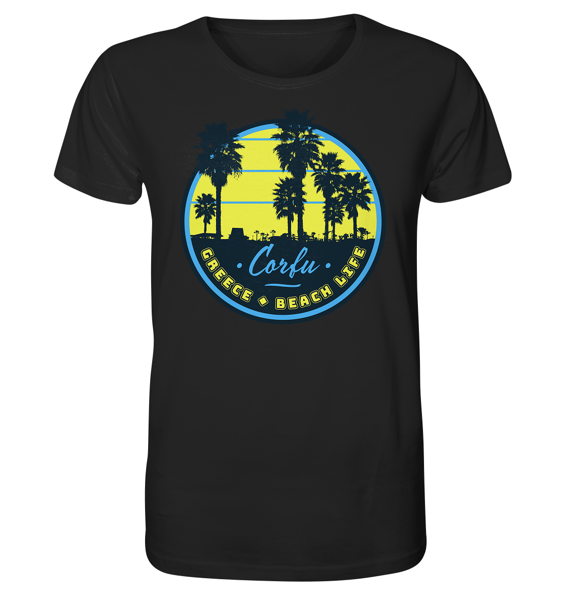 Corfu Greece Beach Life - Organic Shirt