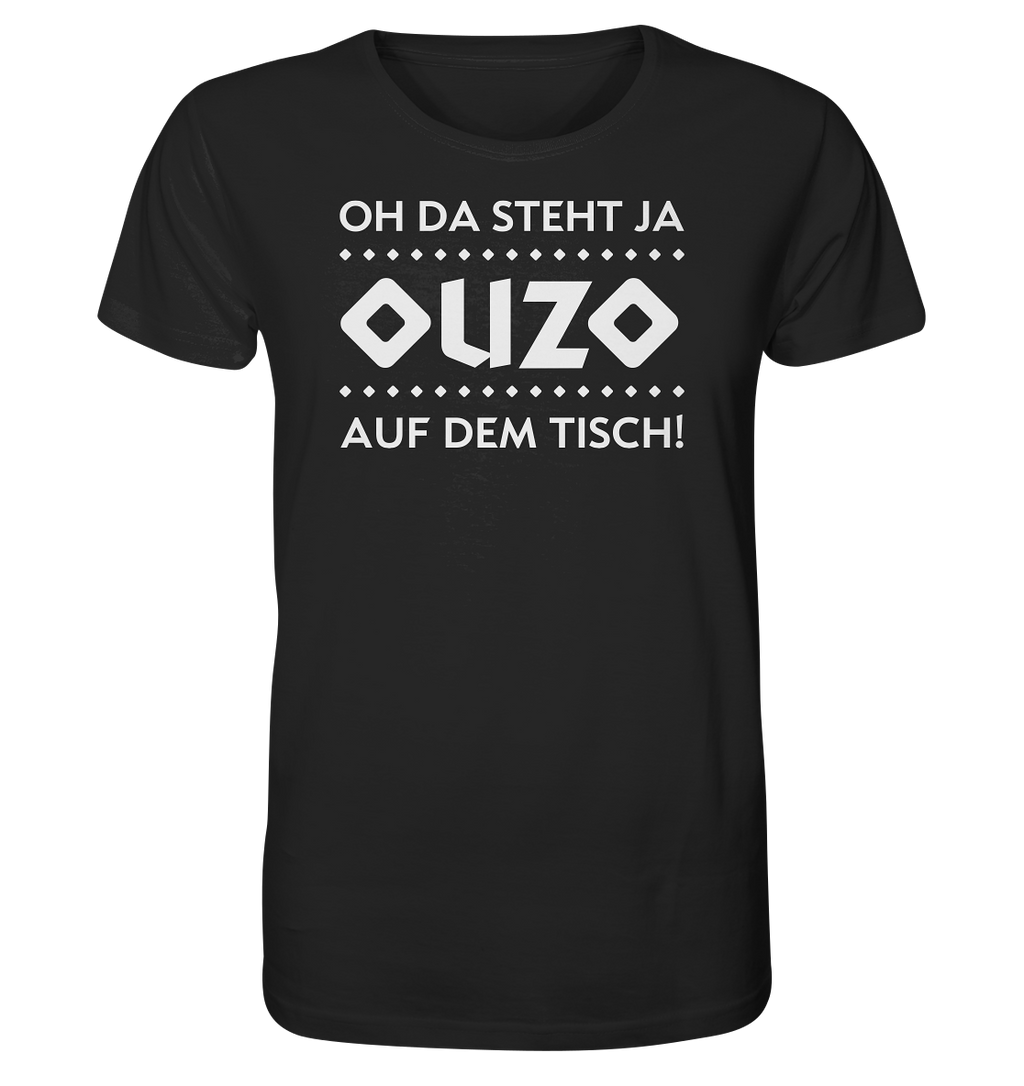 Oh, il y a de l'ouzo sur la table ! -Chemise bio