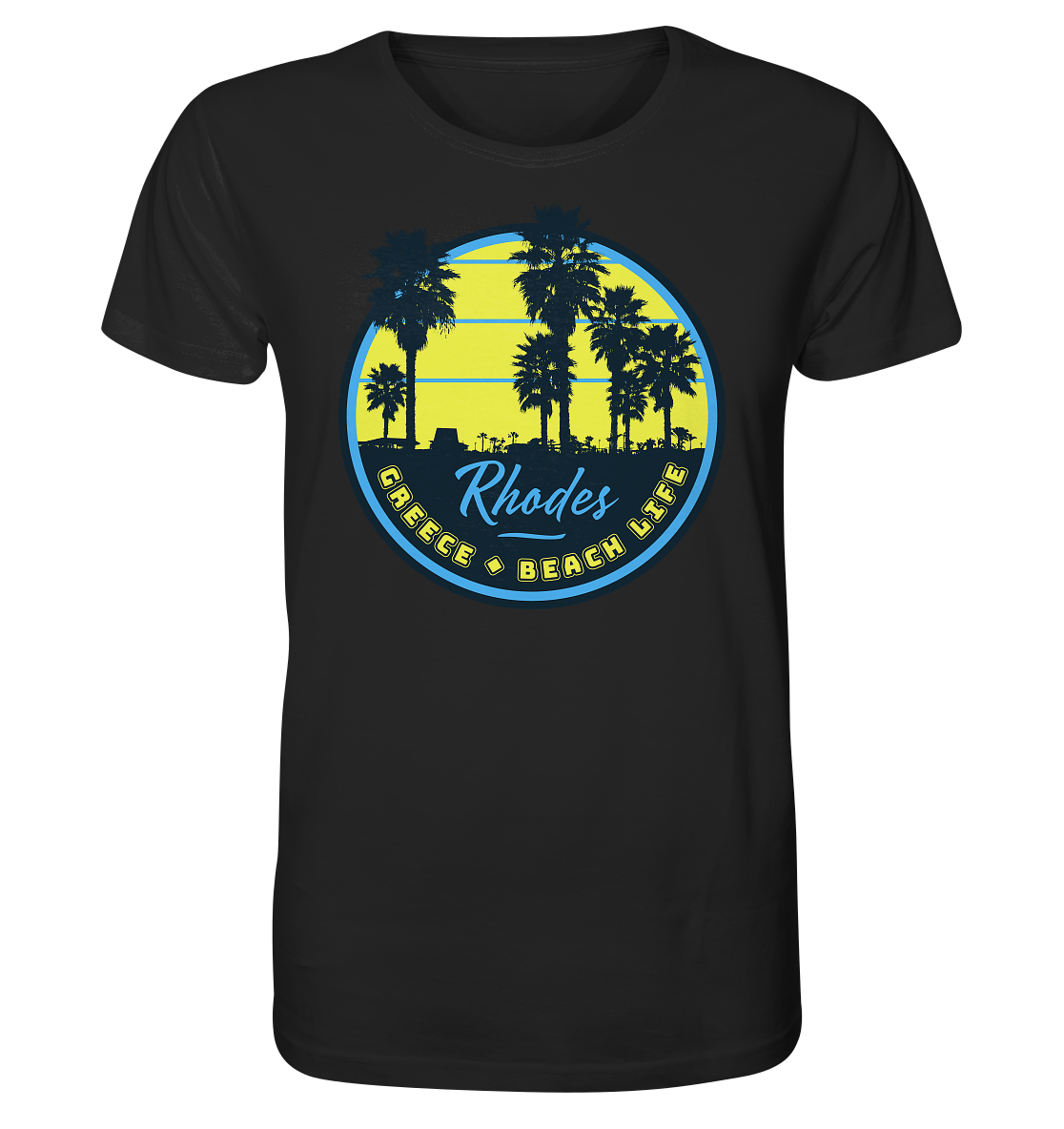 Rhodes Greece Beach Life - Organic Shirt