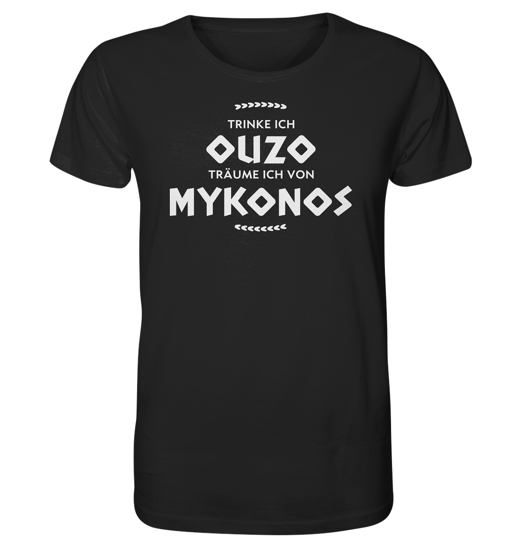 Quand je bois de l'Ouzo, je rêve de Mykonos - Chemise Bio