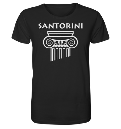 Santorini Greek Column Head - Organic Shirt