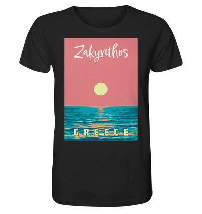 Sunset Ocean Zakynthos Greece - Organic Shirt