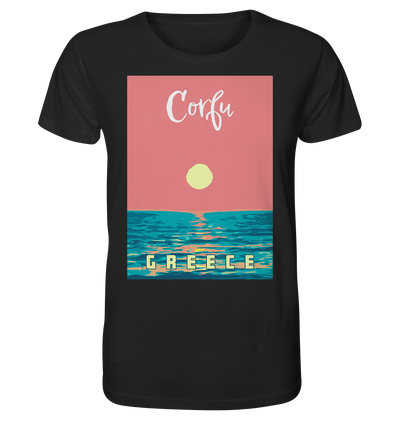 Sunset Ocean Corfu Greece - Organic Shirt