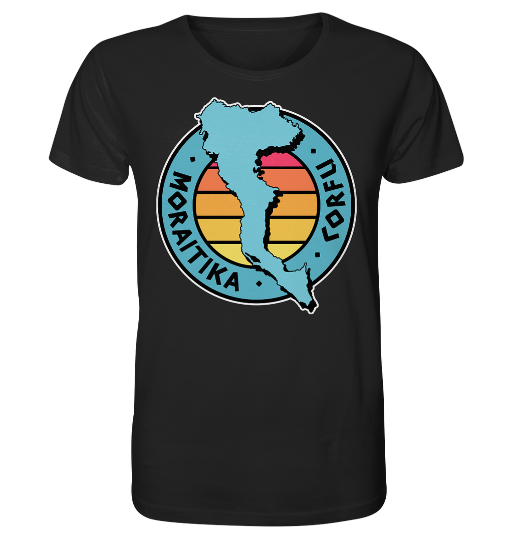 Timbre silhouette Corfou Moraitika coloré - chemise bio