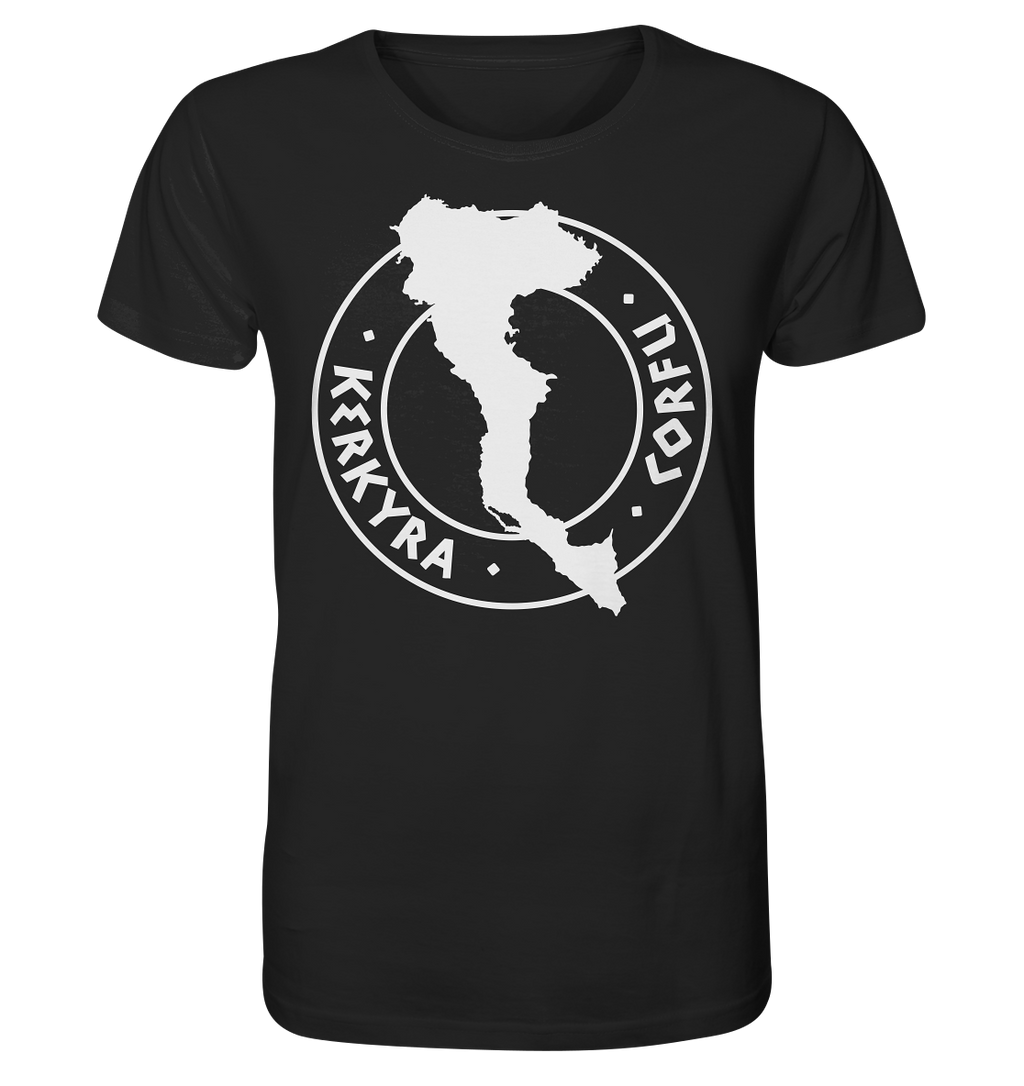Corfu Kerkyra Silhouette Stempel - Organic Shirt