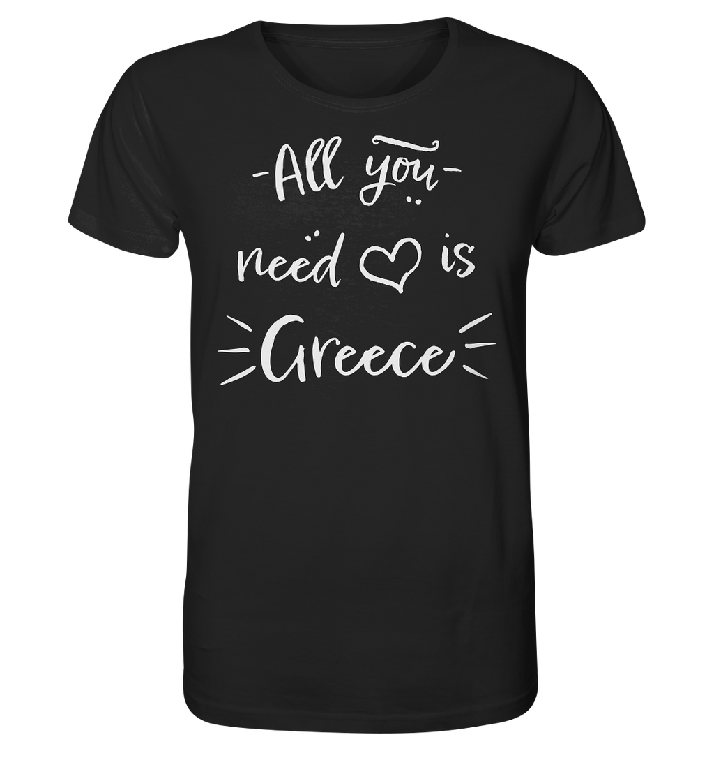 Tout ce dont vous avez besoin c'est de la Grèce - Chemise bio